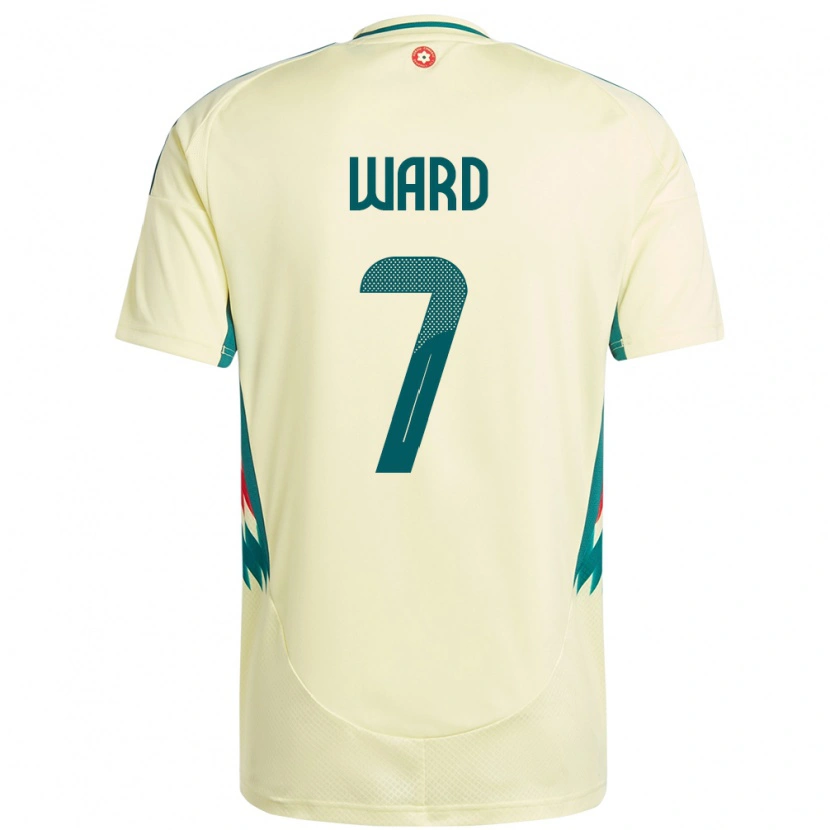 Danxen Women Wales Helen Ward #7 Beige Yellow Away Jersey 24-26 T-Shirt