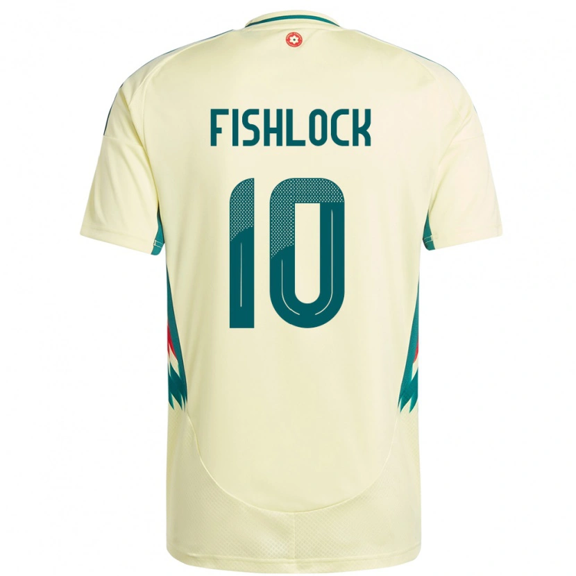 Danxen Women Wales Jessica Fishlock #10 Beige Yellow Away Jersey 24-26 T-Shirt