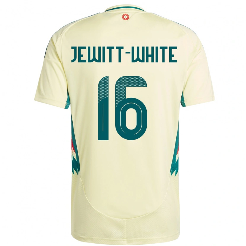 Danxen Women Wales Harry Jewitt White #16 Beige Yellow Away Jersey 24-26 T-Shirt