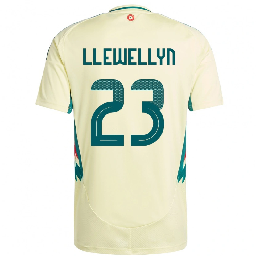 Danxen Women Wales Ffion Llewellyn #23 Beige Yellow Away Jersey 24-26 T-Shirt