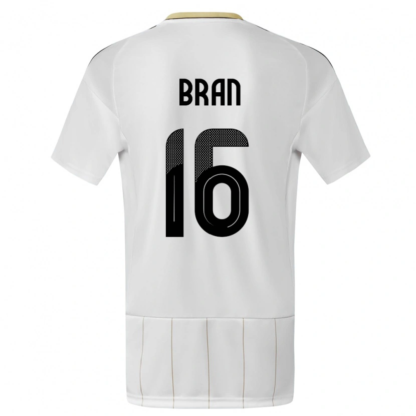 Danxen Women Costa Rica Alejandro Bran #16 White Away Jersey 24-26 T-Shirt