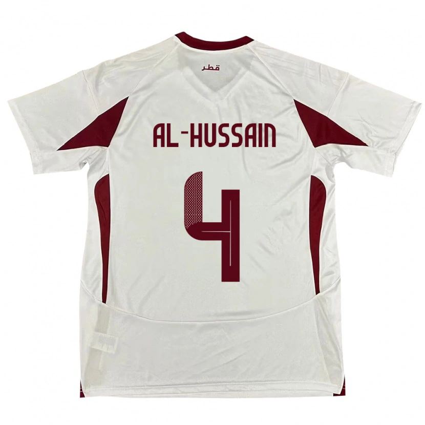 Danxen Women Qatar Al-Hashmi Al-Hussain #4 White Away Jersey 24-26 T-Shirt