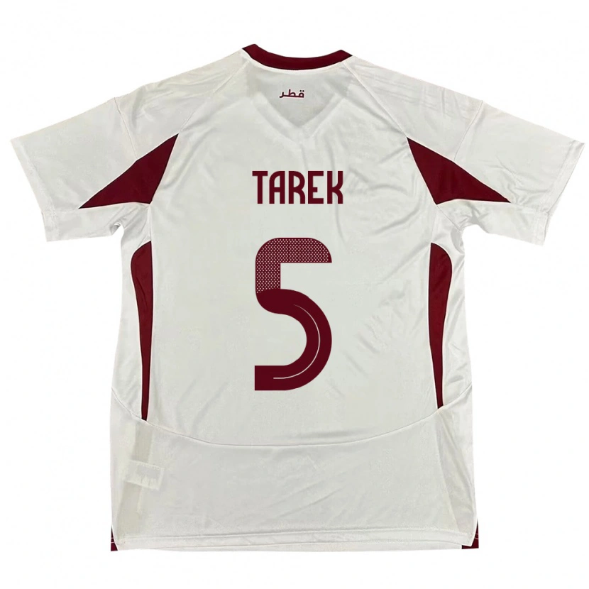 Danxen Women Qatar Tarek Salman #5 White Away Jersey 24-26 T-Shirt