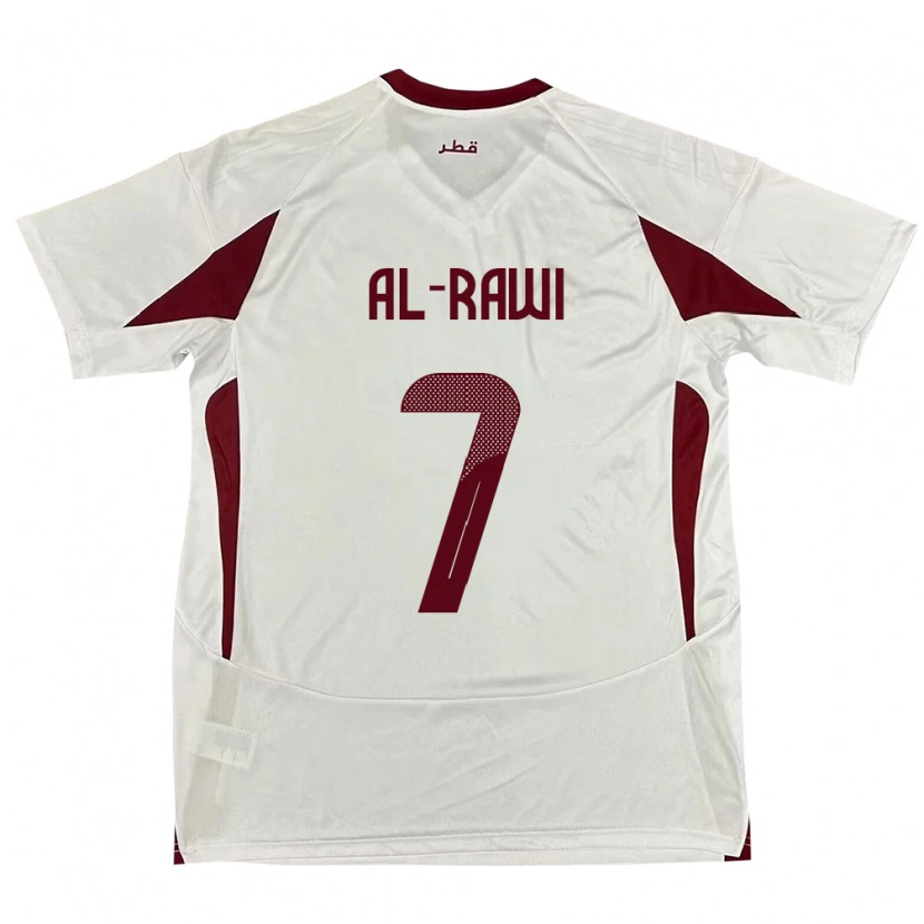 Danxen Women Qatar Ahmed Al-Rawi #7 White Away Jersey 24-26 T-Shirt