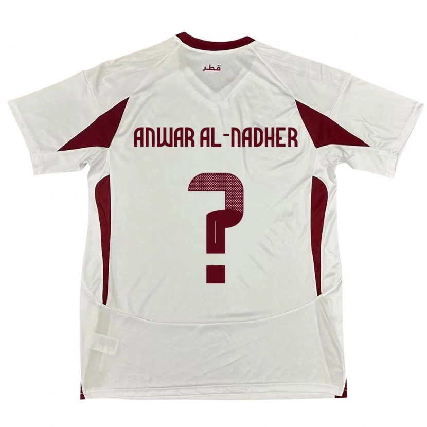 Danxen Women Qatar Salman Anwar Al-Nadher #0 White Away Jersey 24-26 T-Shirt
