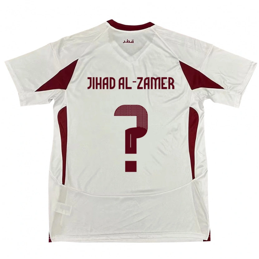 Danxen Women Qatar Mohammed Jihad Al-Zamer #0 White Away Jersey 24-26 T-Shirt