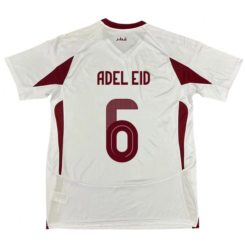 Danxen Women Qatar Bassam Adel Eid #6 White Away Jersey 24-26 T-Shirt