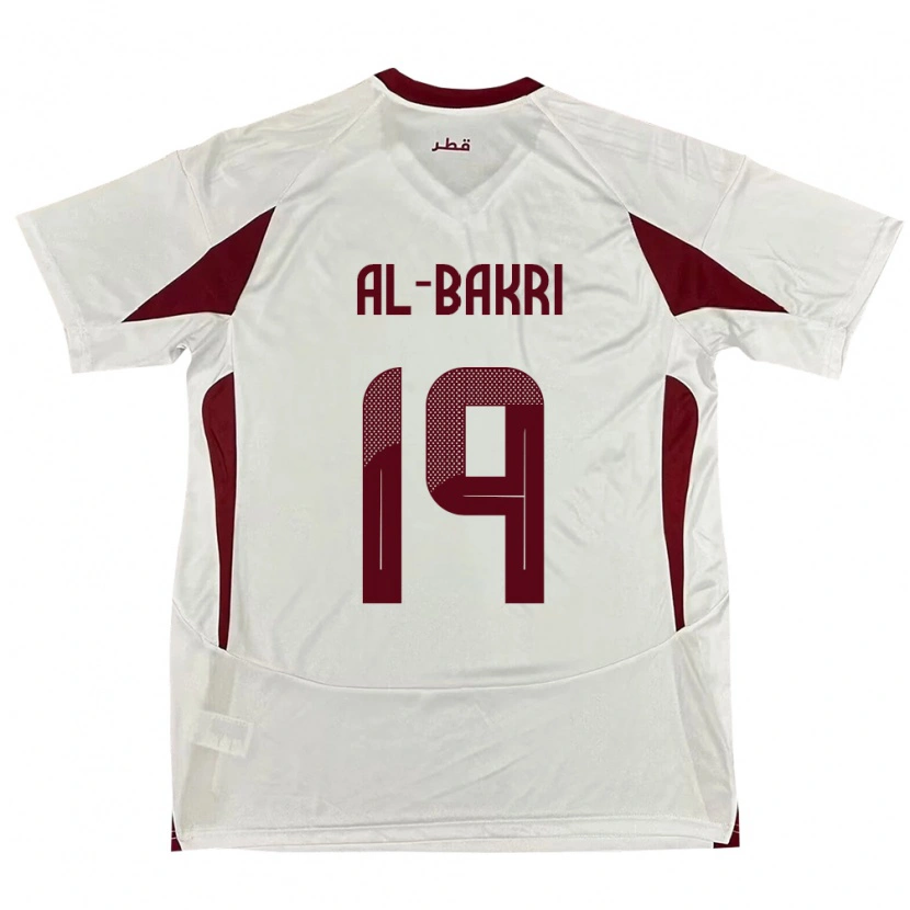 Danxen Women Qatar Abdulaziz Al-Bakri #19 White Away Jersey 24-26 T-Shirt