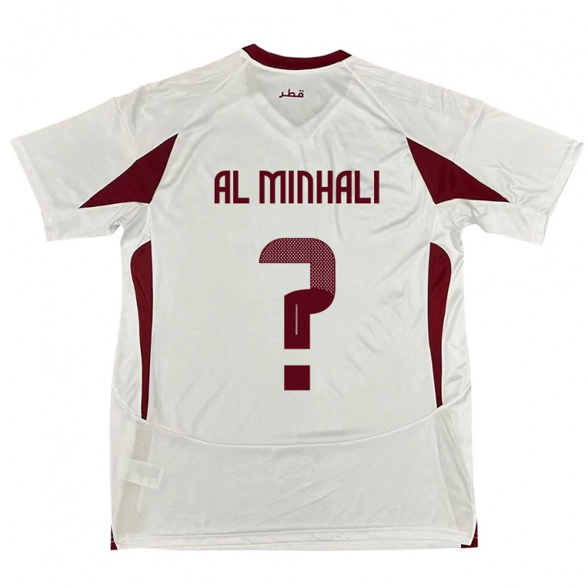 Danxen Women Qatar Ahmad Al Minhali #0 White Away Jersey 24-26 T-Shirt