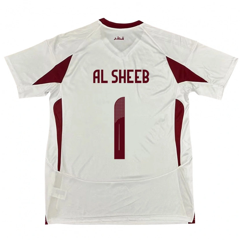 Danxen Women Qatar Saad Al Sheeb #1 White Away Jersey 24-26 T-Shirt