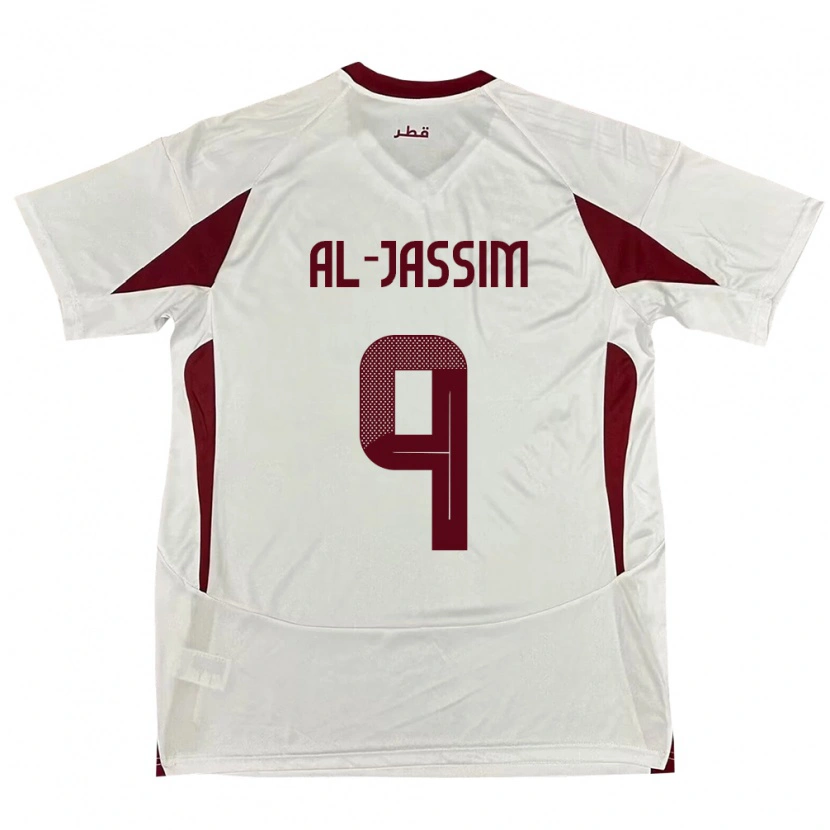 Danxen Women Qatar Kholoud Al Jassim #9 White Away Jersey 24-26 T-Shirt