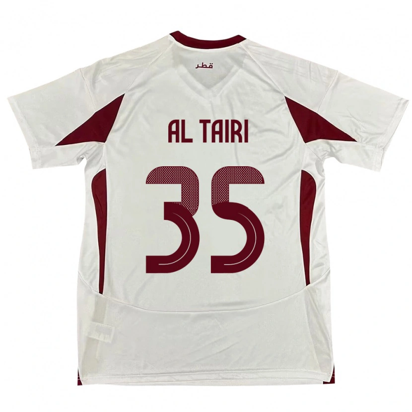 Danxen Women Qatar Osamah Al Tairi #35 White Away Jersey 24-26 T-Shirt