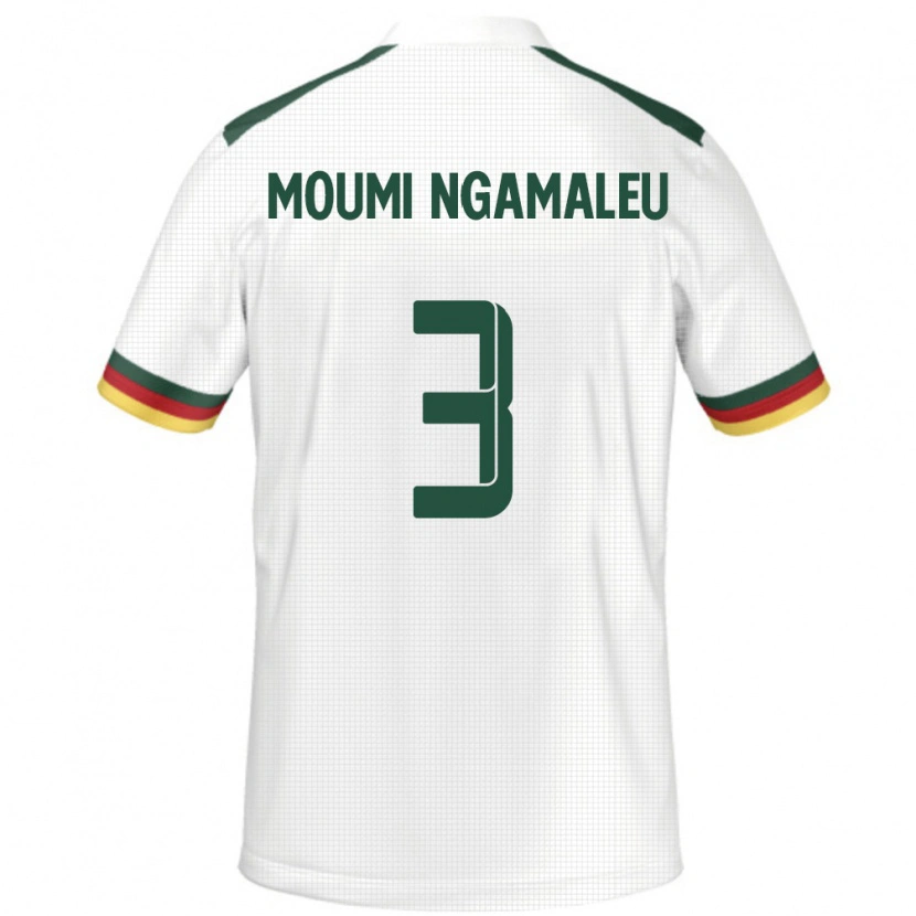 Danxen Women Cameroon Nicolas Moumi Ngamaleu #3 White Away Jersey 24-26 T-Shirt