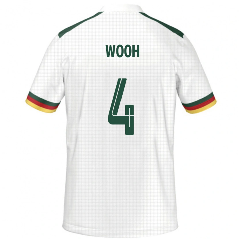 Danxen Women Cameroon Christopher Wooh #4 White Away Jersey 24-26 T-Shirt
