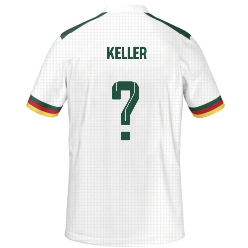 Danxen Women Cameroon Stephane Keller #0 White Away Jersey 24-26 T-Shirt