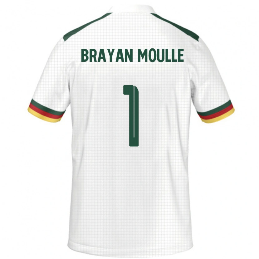 Danxen Women Cameroon Jason Brayan Moulle #1 White Away Jersey 24-26 T-Shirt