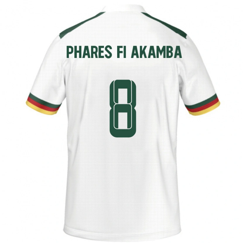 Danxen Women Cameroon Collins Phares Fi Akamba #8 White Away Jersey 24-26 T-Shirt