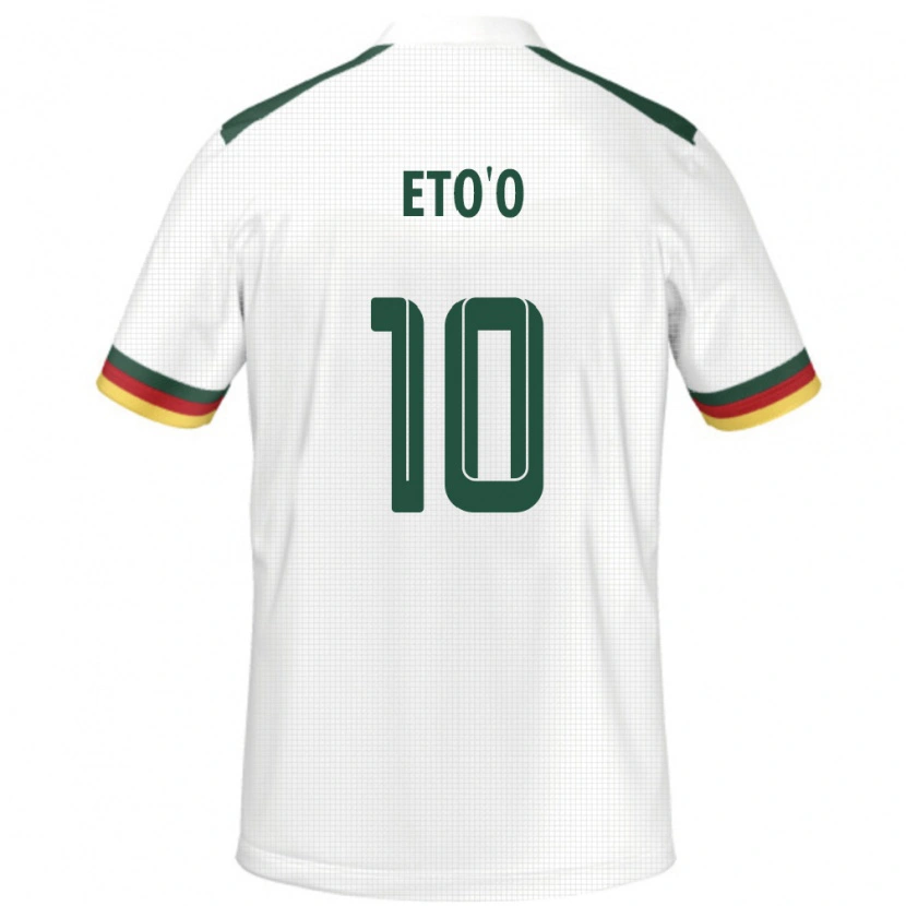 Danxen Women Cameroon Etienne Eto'o #10 White Away Jersey 24-26 T-Shirt