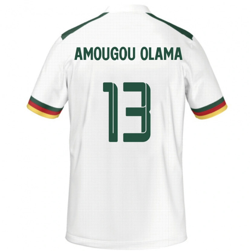 Danxen Women Cameroon Maurel Amougou Olama #13 White Away Jersey 24-26 T-Shirt