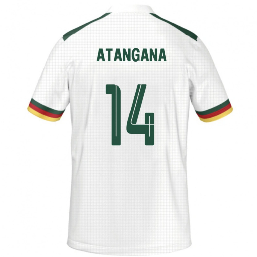 Danxen Women Cameroon Joseph Atangana #14 White Away Jersey 24-26 T-Shirt