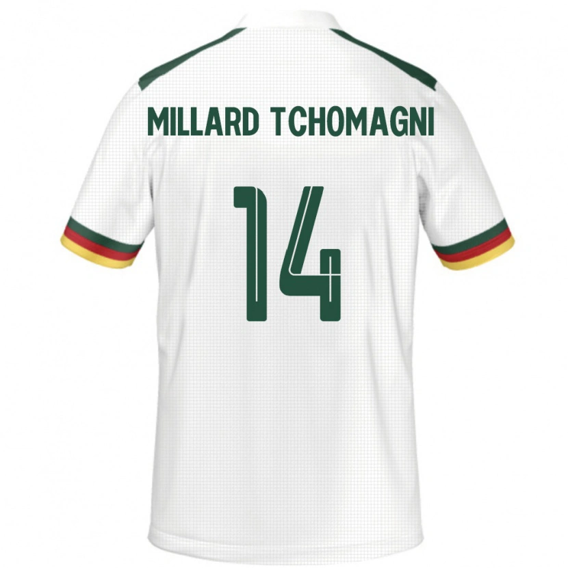 Danxen Women Cameroon Samuel Millard Tchomagni #14 White Away Jersey 24-26 T-Shirt