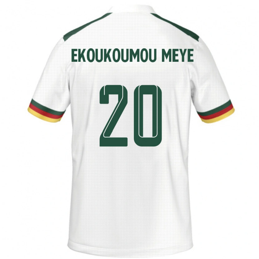 Danxen Women Cameroon Ivan Donald Ekoukoumou Meye #20 White Away Jersey 24-26 T-Shirt