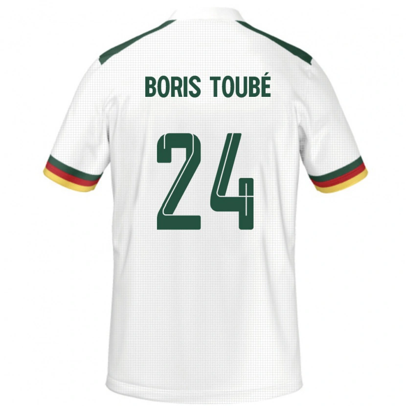 Danxen Women Cameroon Godefroy Christopher Boris Toubé #24 White Away Jersey 24-26 T-Shirt