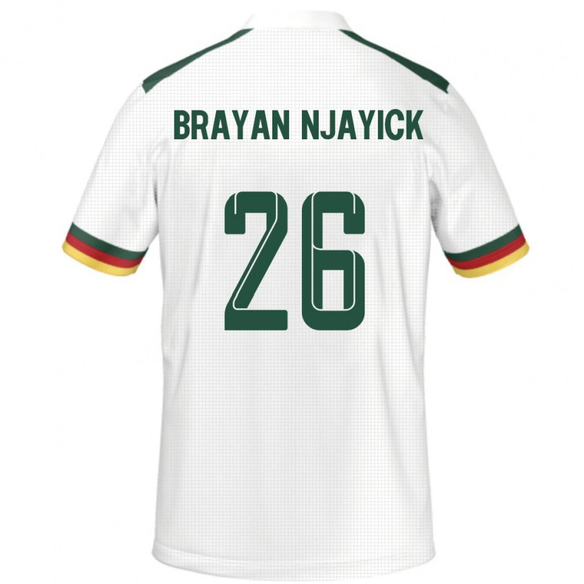 Danxen Women Cameroon Fils Brayan Njayick #26 White Away Jersey 24-26 T-Shirt