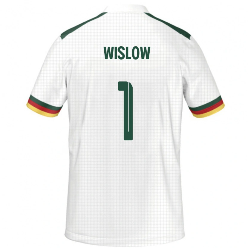 Danxen Women Cameroon Hecube Wislow #1 White Away Jersey 24-26 T-Shirt