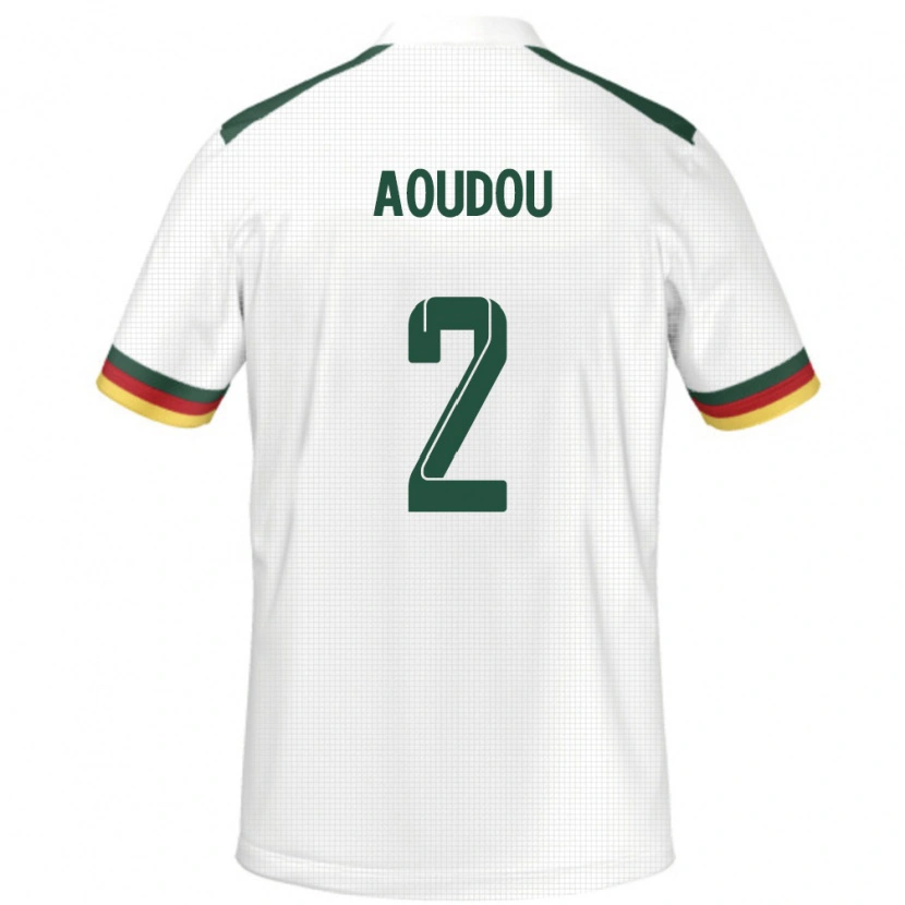 Danxen Women Cameroon Moussa Aoudou #2 White Away Jersey 24-26 T-Shirt