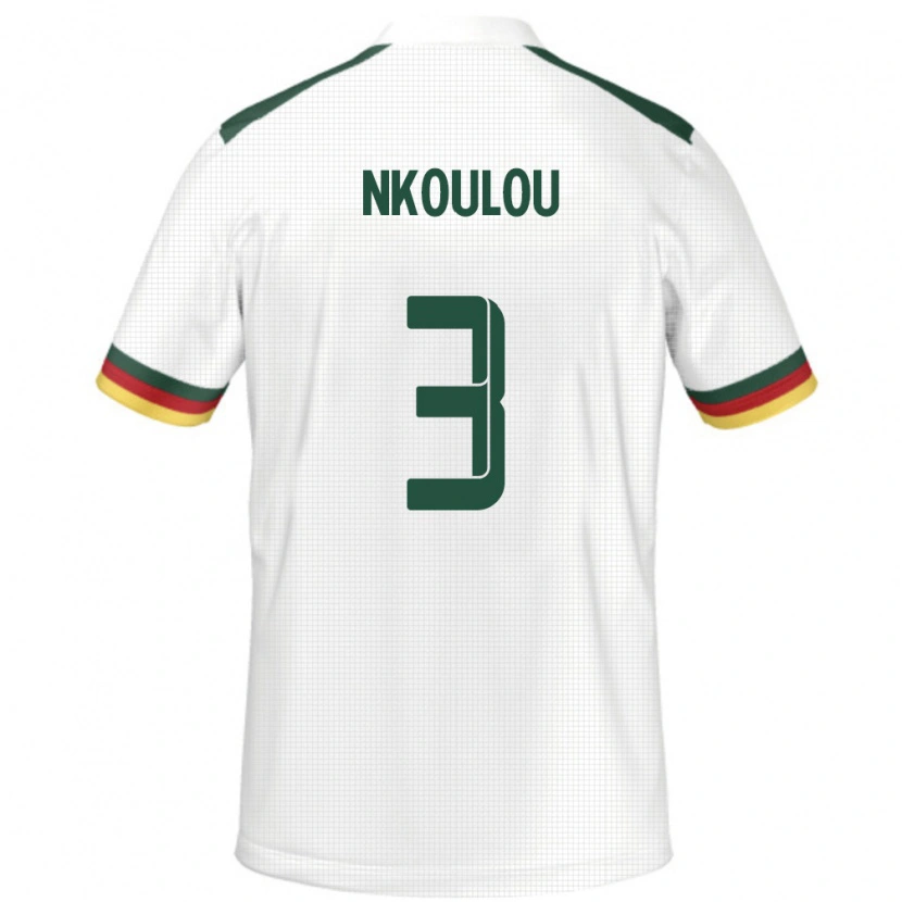Danxen Women Cameroon Nicolas Nkoulou #3 White Away Jersey 24-26 T-Shirt