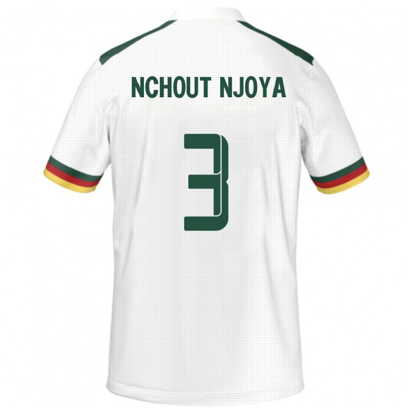 Danxen Women Cameroon Ajara Nchout Njoya #3 White Away Jersey 24-26 T-Shirt
