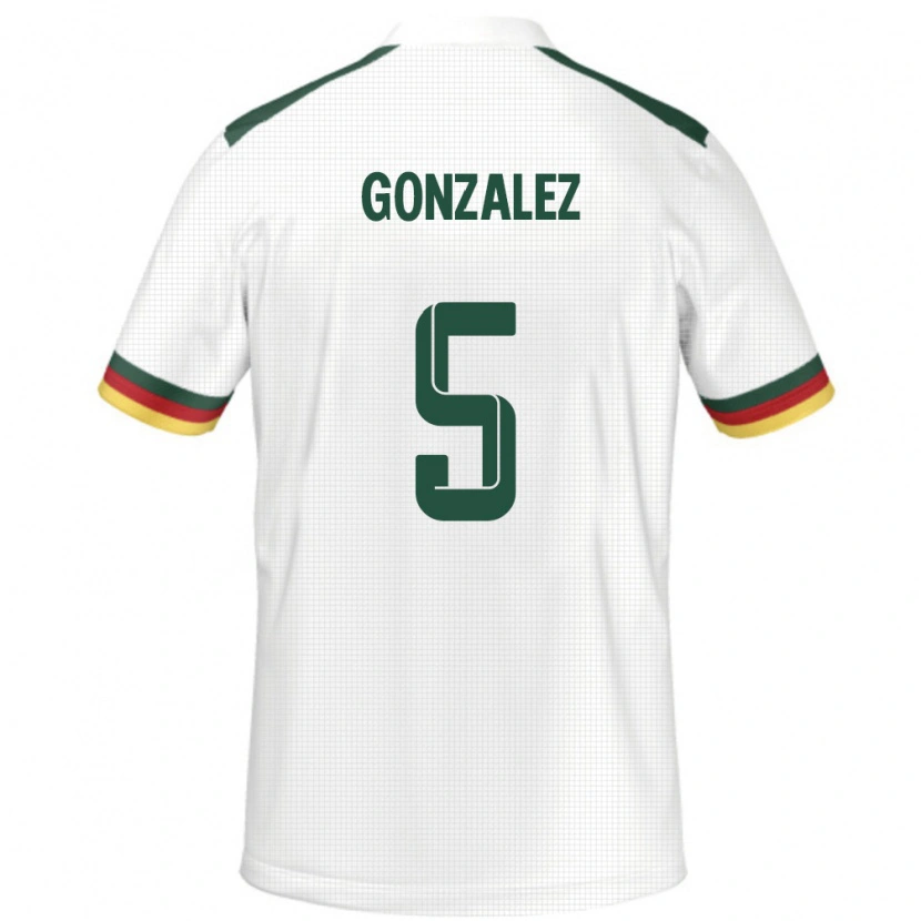 Danxen Women Cameroon Oumar Gonzalez #5 White Away Jersey 24-26 T-Shirt