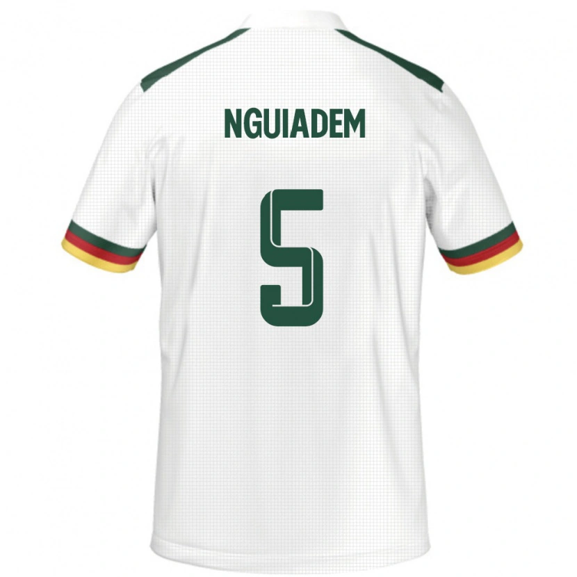 Danxen Women Cameroon Annecy Nguiadem #5 White Away Jersey 24-26 T-Shirt