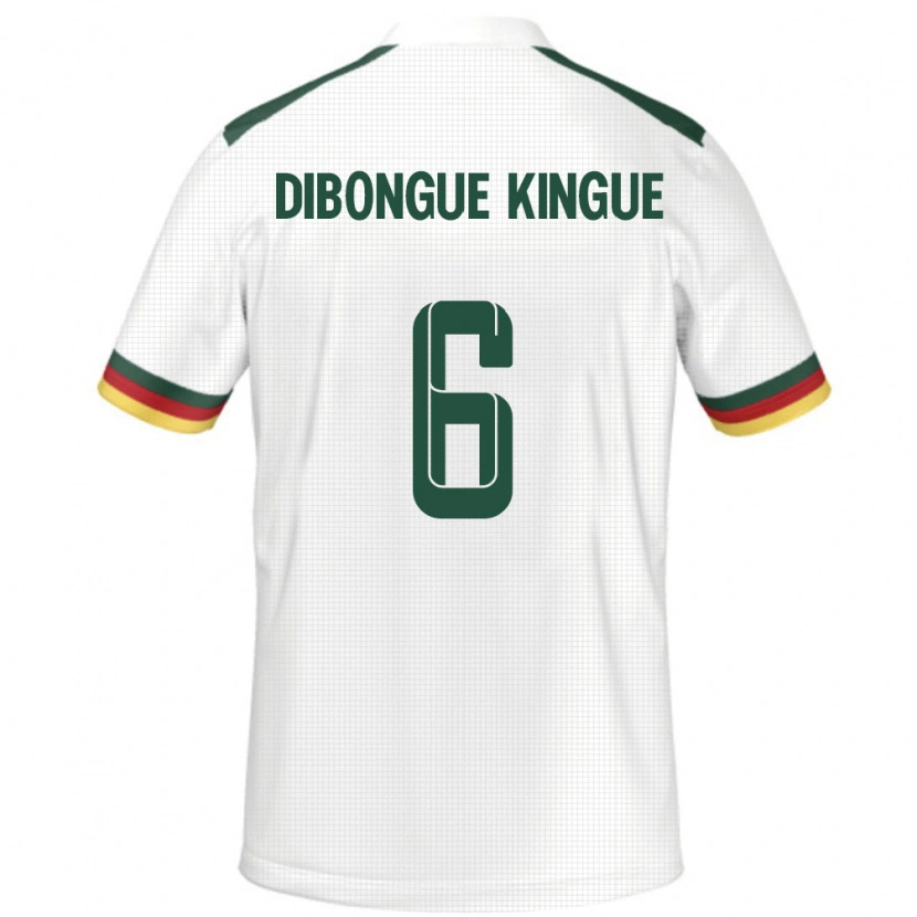 Danxen Women Cameroon Gael Dibongue Kingue #6 White Away Jersey 24-26 T-Shirt