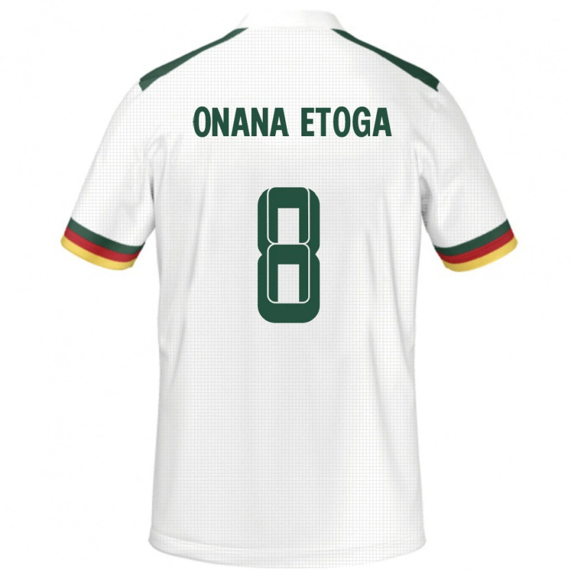 Danxen Women Cameroon Loic Onana Etoga #8 White Away Jersey 24-26 T-Shirt