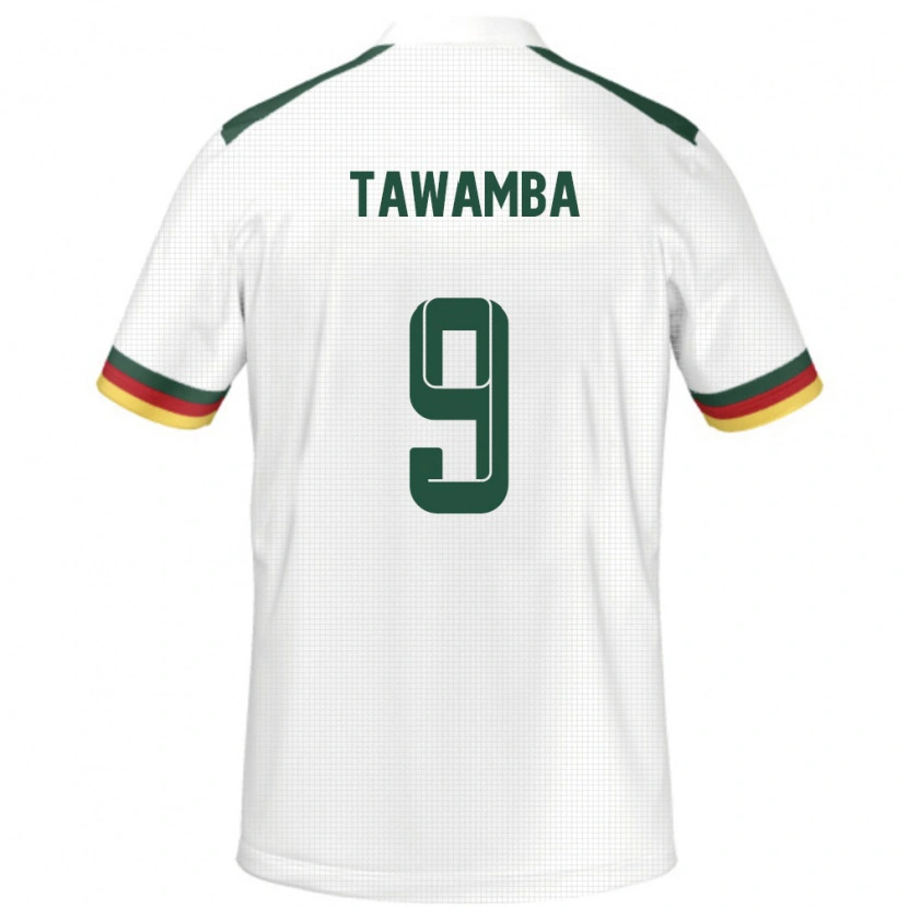 Danxen Women Cameroon Leandre Tawamba #9 White Away Jersey 24-26 T-Shirt