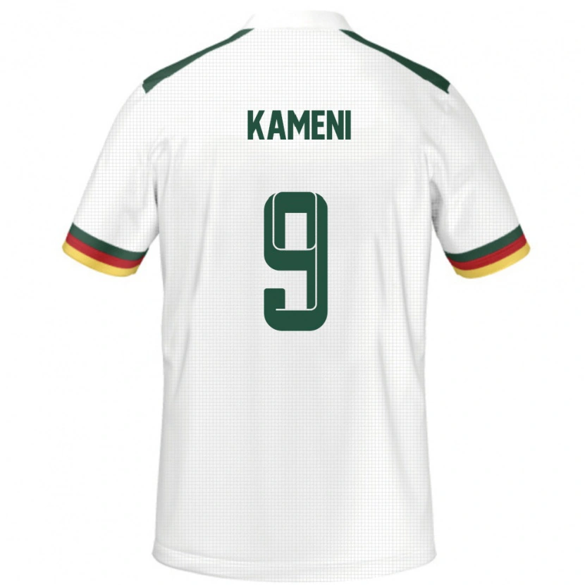 Danxen Women Cameroon Flora Kameni #9 White Away Jersey 24-26 T-Shirt