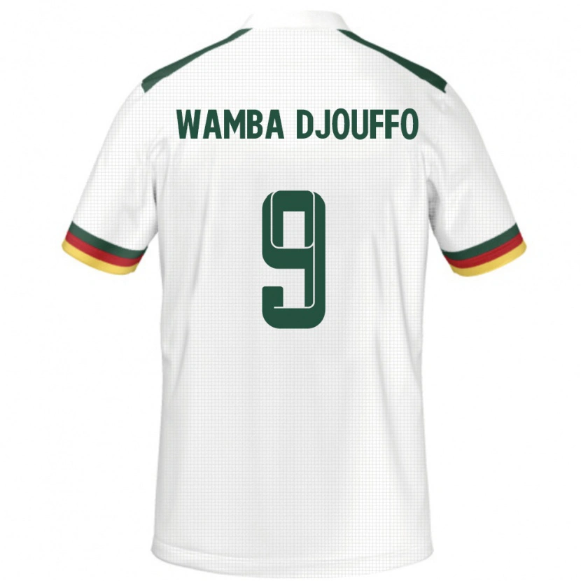 Danxen Women Cameroon Leonel Wamba Djouffo #9 White Away Jersey 24-26 T-Shirt