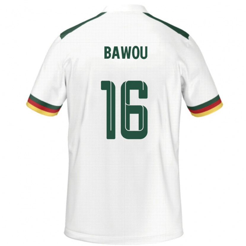 Danxen Women Cameroon Ange Bawou #16 White Away Jersey 24-26 T-Shirt