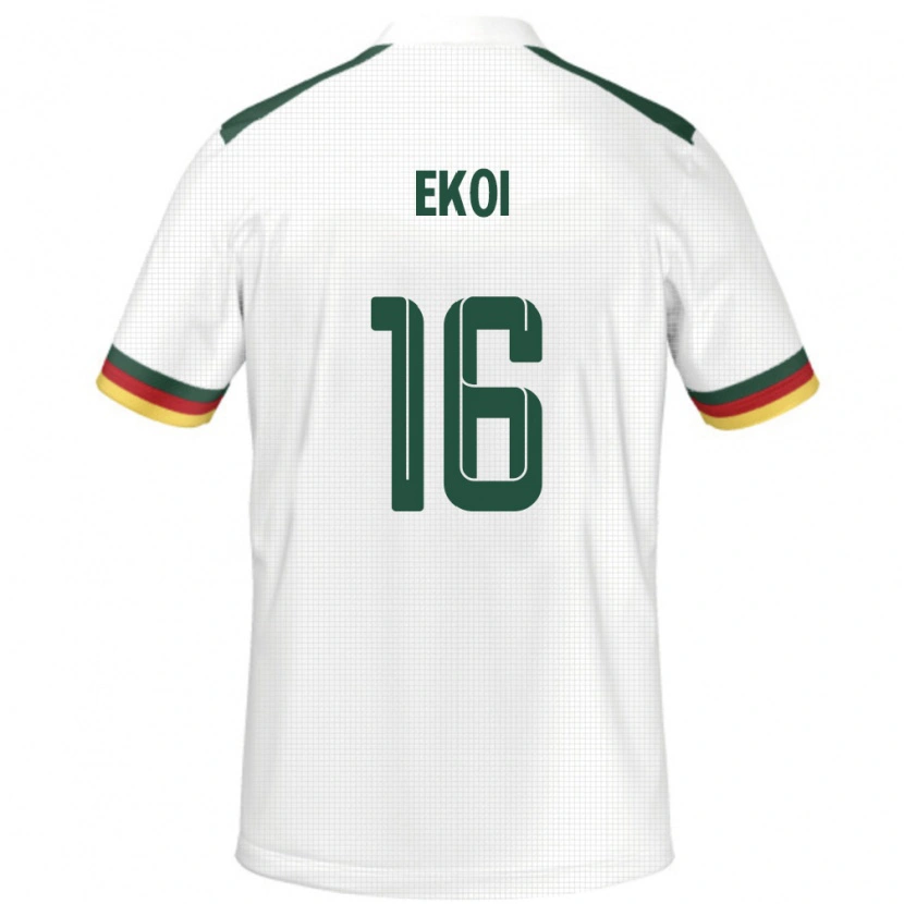 Danxen Women Cameroon Manfred Ekoi #16 White Away Jersey 24-26 T-Shirt