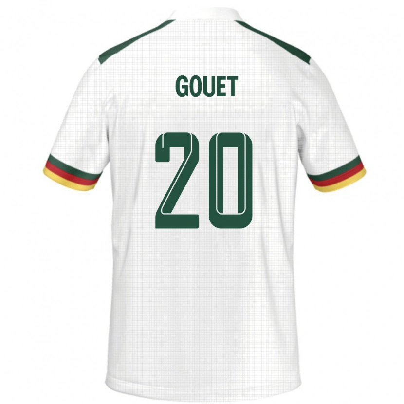 Danxen Women Cameroon Samuel Oum Gouet #20 White Away Jersey 24-26 T-Shirt