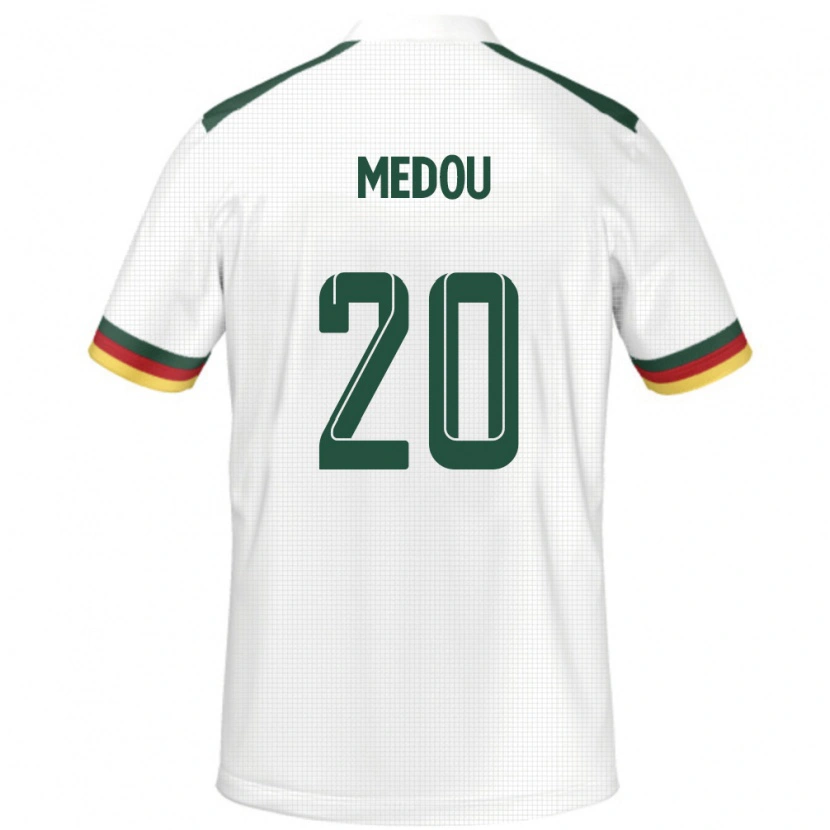 Danxen Women Cameroon Marc Medou #20 White Away Jersey 24-26 T-Shirt