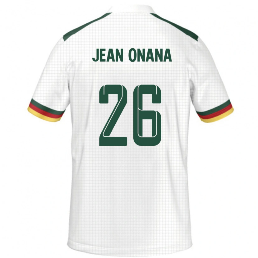 Danxen Women Cameroon Jean Onana #26 White Away Jersey 24-26 T-Shirt