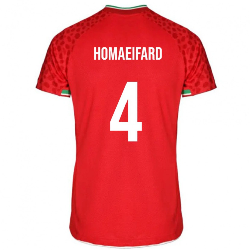 Danxen Women Iran Alireza Homaeifard #4 Red Away Jersey 24-26 T-Shirt