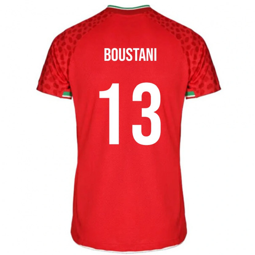 Danxen Women Iran Amirmohammad Boustani #13 Red Away Jersey 24-26 T-Shirt