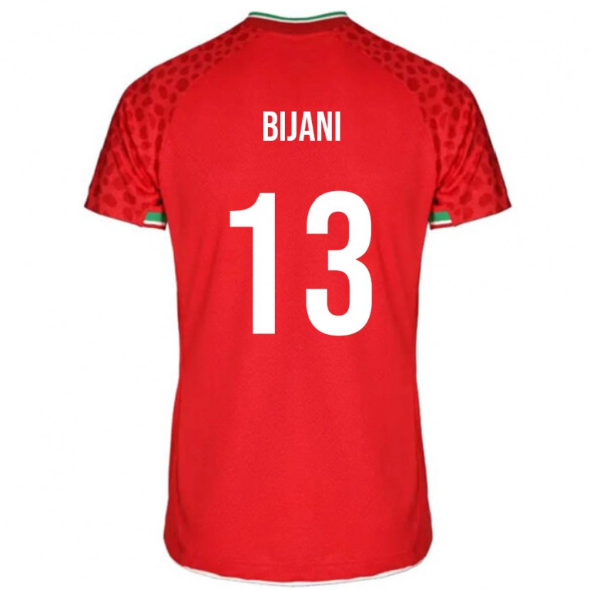 Danxen Women Iran Hossein Bijani #13 Red Away Jersey 24-26 T-Shirt