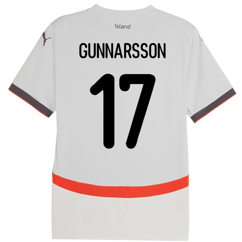 Danxen Women Iceland Aron Gunnarsson #17 White Away Jersey 24-26 T-Shirt