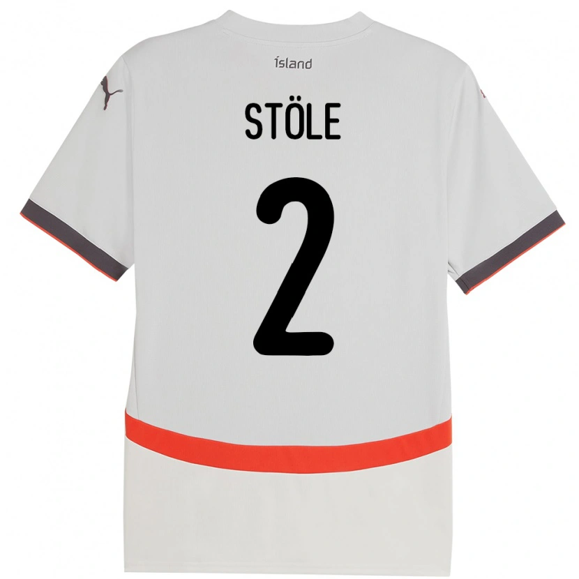 Danxen Women Iceland Ingimar Torbjörnsson Stöle #2 White Away Jersey 24-26 T-Shirt