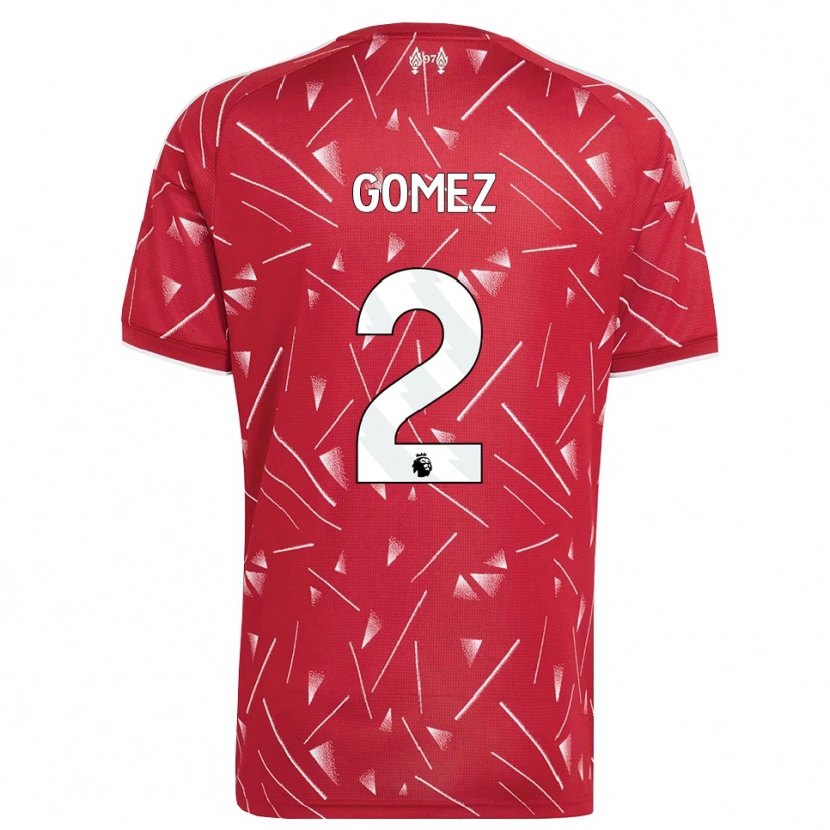 Danxen Women Joe Gomez #2 White Red Home Jersey 2026/27 T-Shirt